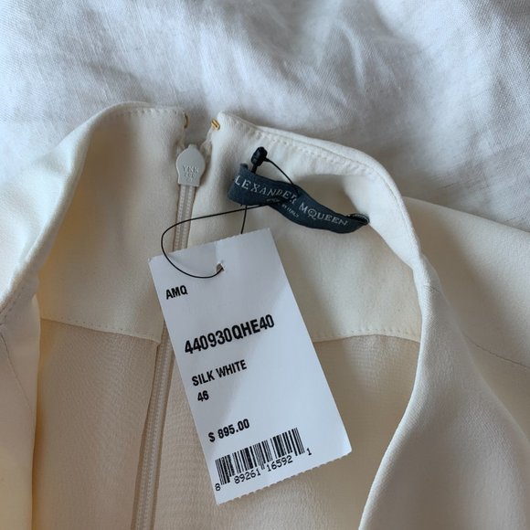 NWT Alexander McQueen Silk Peplum Tunic Top - Picture 6 of 8